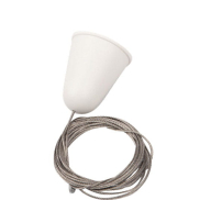 Maxlight - ophangkabel voor 3F-rails - 300 cm - wit