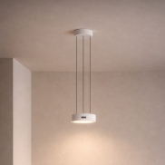 Nova Luce Afi - hanglamp - Ø 20 x 280 cm - 24W dimbare LED incl. - wit