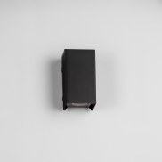 Nova Luce Elio - buiten wandverlichting - 7 x 13 x 6,2 cm -  6W LED incl. - IP65 - donker antraciet