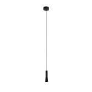 Faro Nina - hanglamp -  Ø 4 x 13 cm - 4W LED incl. - zwart