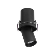 Nova Luce Pin - opbouwspot 1L - Ø 8,4 x 18,6 cm - 12W LED incl. - IP32 - zwart