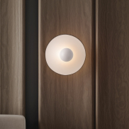 Nova Luce Edem - wandlamp - Ø 25 x 11 cm - 9W LED incl. - zandwit