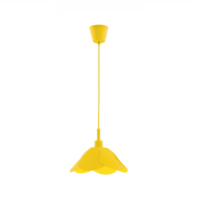 Nova Luce Udine - hanglamp - Ø 25 x 100 cm - geel