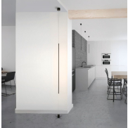 Nova Luce Elettra - hang/staanlamp - Ø 7 x 300 cm - 20W LED incl. - zand zwart