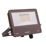 Century Italia Porteo CCT - verstraler - 20,3 x 22,4 x 3,6 cm - 40W LED incl. - instelbare lichtkleur - IP65 - bruin