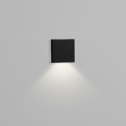 Nova Luce Iko - inbouw wandverlichting - 5,5 x 5,5 x 9 cm - 1W LED incl. - IP67 - zandzwart