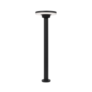 Nova Luce Suite - tuinpaal - Ø 18 x 60 cm - 12W LED incl. - IP54 - zwart