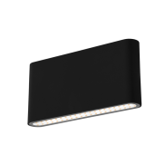 Century Italia Forma - buiten wandverlichting - 17,5 x 2,9 x 9 cm - 12W LED incl. - instelbare lichtkleur - IP54 - zwart