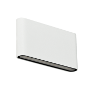 Century Italia Forma - buiten wandverlichting - 17,5 x 2,9 x 9 cm - 12W LED incl. - instelbare lichtkleur - IP54 - wit