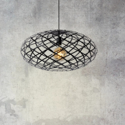 Lucide Wolfram - hanglamp - Ø 65 x 162 cm - zwart