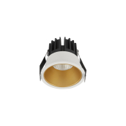 Nova Luce Luela - inbouwspot - Ø 85 mm - inbouwmaat 75 mm - 13W LED incl. - wit en goud - 4000K