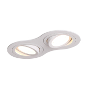 Maxlight Signal II - inbouwspot - 170 x 90 mm, Ø 2 x 75 mm inbouwmaat - wit
