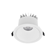 Nova Luce Brady - inbouwspot - Ø 10 x 7,5 cm - Ø 90 mm inbouwmaat - 10W LED incl. - IP67- wit