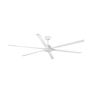 Faro Rotterdam 25 XXL - plafondventilator met licht en afstandsbediening - Ø 250 cm - 32W LED incl. - mat wit