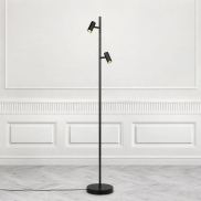 Nordlux Omari - vloerlamp - 3 x 20 x 141 cm - 3 stappen dimmer - 2x 3,2W LED incl. - zwart