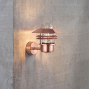 Nordlux Blokhus - buiten wandverlichting - 22 x 23 cm - IP54 - koper
