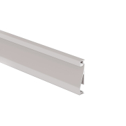 KLUS Olis - aluminium plint profiel - 1,4 x 8 cm - geanodiseerd zilver