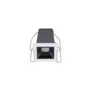 Nova Luce Akira - inbouwspot - 4,5 x 4,5 cm - 37 x 37 mm inbouwmaat - 3W LED incl. - zwart - warm wit