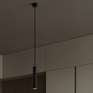 Nova Luce Mor - hanglamp - Ø 4 x 200 cm - zwart