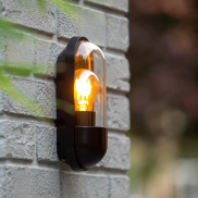 Lucide Capsule - buiten wandverlichting - 8,8 x 9,6 x 24 cm - IP54 - zwart