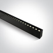 ONE Light LED Linear Profiles - plafond/hanglamp - 130 x 7 x 3,5 cm - instelbare lichtsterkte 20W/30W/40W LED incl. - zwart - instelbare lichtkleur