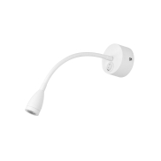 Nova Luce Flex - wandlamp met schakelaar - Ø 7 x 30 cm - 3W LED incl. - wit