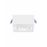 Nova Luce Brook - inbouwspot - 9,6 x 9,6 x 7,8 cm, inbouwmaat 79 mm - wit