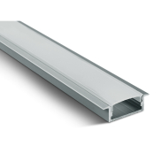 ONE Light - inbouw LED profiel - 3 x 1 cm - 200 cm lengte - aluminium