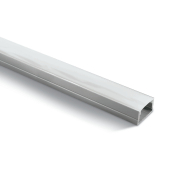 ONE Light profiel met diffusor - 2,3 x 1,4 cm - 200 cm  lengte - aluminium en opaal