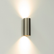 Artdelight Roulo2 - wandverlichting -  Ø 6,5 x 15,4 cm - licht brons