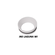 Artdelight - Insert goud t.b.v. de PL LAGUNA - Ø 5,5 x 1,9 cm - wit
