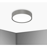 Century Italia Blanca Luxe - plafondlamp - Ø 30 x 7 cm - 17W LED incl. - grijs