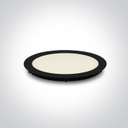 ONE Light Round Recessed Panels - inbouw plafondverlichting - Ø 295 mm, Ø 285 mm inbouwmaat - 30W LED incl. - zwart