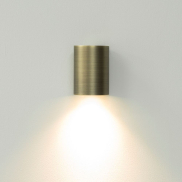 Artdelight Roulo1 - wandlamp - Ø 6,4 x 9 cm - antiek brons