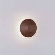 Nova Luce Alux - buiten wandverlichting - Ø 16 x 11,5 cm - 11W LED incl. - IP54 - corten