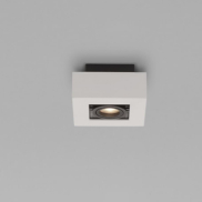 Nova Luce Robin - opbouwspot - 14,5 x 14,5 x 8,6 cm - wit en zwart