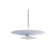 Artdelight Linares - hanglamp - Ø 50 x 16,5 cm - wit
