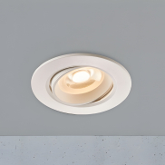Nordlux Roar - inbouwspot - Ø 85 mm, Ø 68 mm inbouwmaat - 6,5W dimbare LED incl. - IP23 - wit