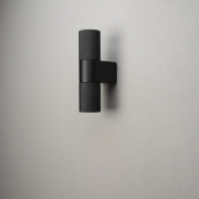 Konstsmide Temi Up/Down - buiten wandlamp - 6,5 x 11,5 x 23,5 cm - IP54 - zwart