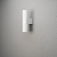 Konstsmide Temi Up/Down - buiten wandlamp - 6,5 x 11,5 x 23,5 cm - IP54 - wit