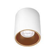 Century Italia Essenza Rondo - opbouwspot 1L - Ø 8 x 9,8 cm - goud en wit