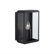 Searchlight Box - buiten wandverlichting - 16 x 16 x 25 cm - IP44 - zwart