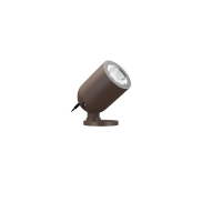 VK Lighting Sui - opbouw grondspot - Ø 7 x 9,8 cm - 12W LED incl. - IP65 - roestbruin