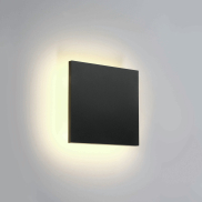 ONE Light Backlight Range - buiten wandverlichting - 15 x 6 x 15 cm - 7W LED incl. - IP54 - antraciet