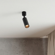 Nova Luce Comet - plafondlamp - Ø 4 x 17 cm - zandzwart