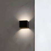 Nova Luce Epic - wandlamp - 9,8 x 10 x 8 cm - 6W LED incl. - zwart