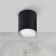 Nordlux Fallon Long - opbouwspot 1L - Ø 10 cm - 4 stappen Moodmaker functie - 5,5W dimbare LED incl. - zwart