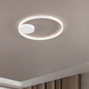 Nova Luce Hedra - plafondlamp - Ø 60 x 5 cm - 60W dimbare LED incl. - zandwit