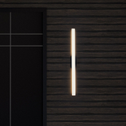 Nova Luce Aneth - buiten wandverlichting - 5,3 x 104 x 9 cm - 20W LED incl. - IP65 - zandwit