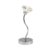Searchlight Sierra - tafellamp - 33 cm - chroom